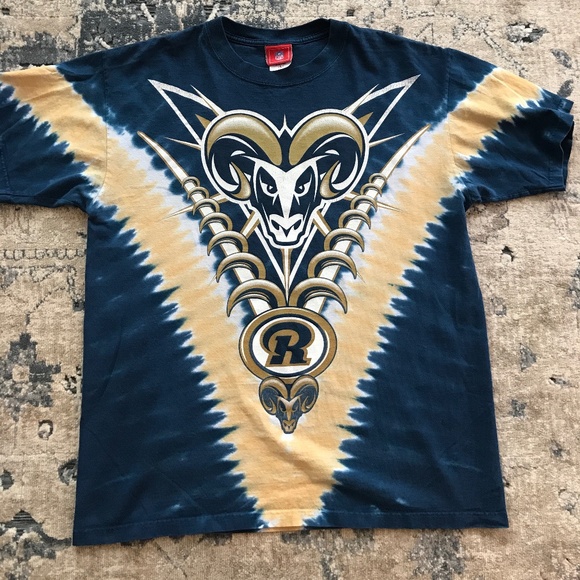 NFL Other - NFL Tie Dyed T Shirt Rams Vintage